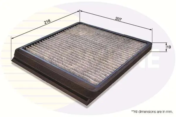 Filtr kabinowy COMLINE /węglowy/ PSA BERLINGO 96-/XANTIA -03/XSARA -05/PARTNER 96-/ Popularny